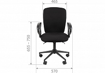 Фото Кресло офисное CHAIRMAN 9801 Black, механизм anyfix, ткань ()