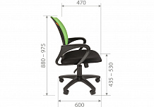 Фото Кресло офисное CHAIRMAN 696, топ-ган, сетка/ткань ()