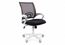 Фото Кресло офисное CHAIRMAN 696 WHITE, топ-ган, белый пластик, сетка/ткань ()